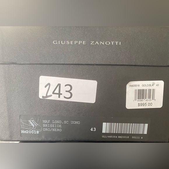 Giuseppe Zanotti, Size 10, Gold - Picture 6 of 6